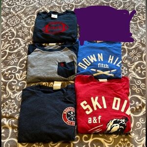 Abercrombie kids 5 long sleeve shirts XL